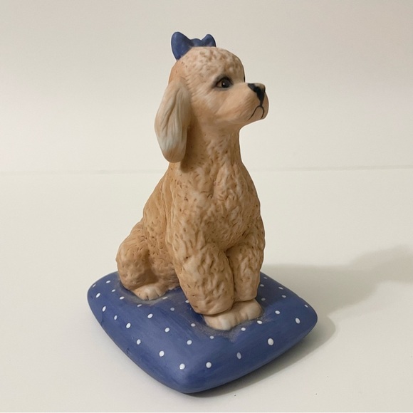 Vintage 1987 Franklin Mint World Of Puppies Poodle Dog Figurine - Picture 9 of 14